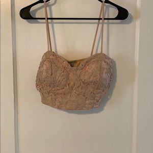 Dusty Rose Lace Bralette